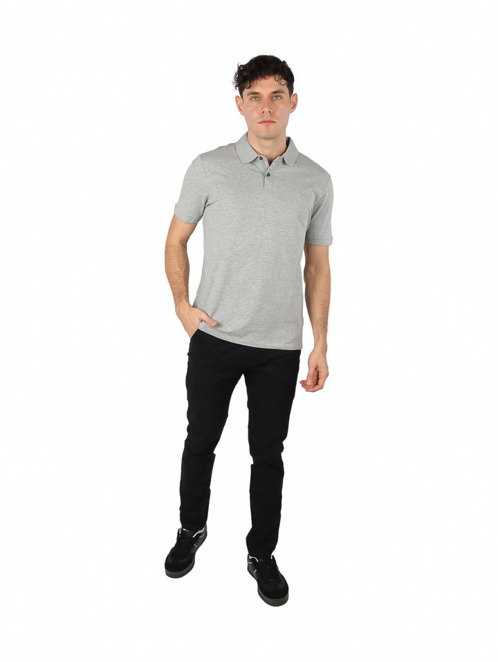 Playera Polo DKNY Gris Jaspeado para Hombre
