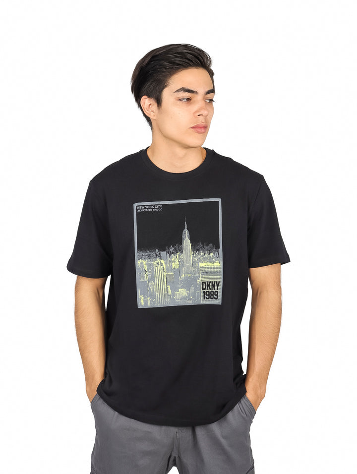 Playera DKNY Manga Corta Negro para Hombre