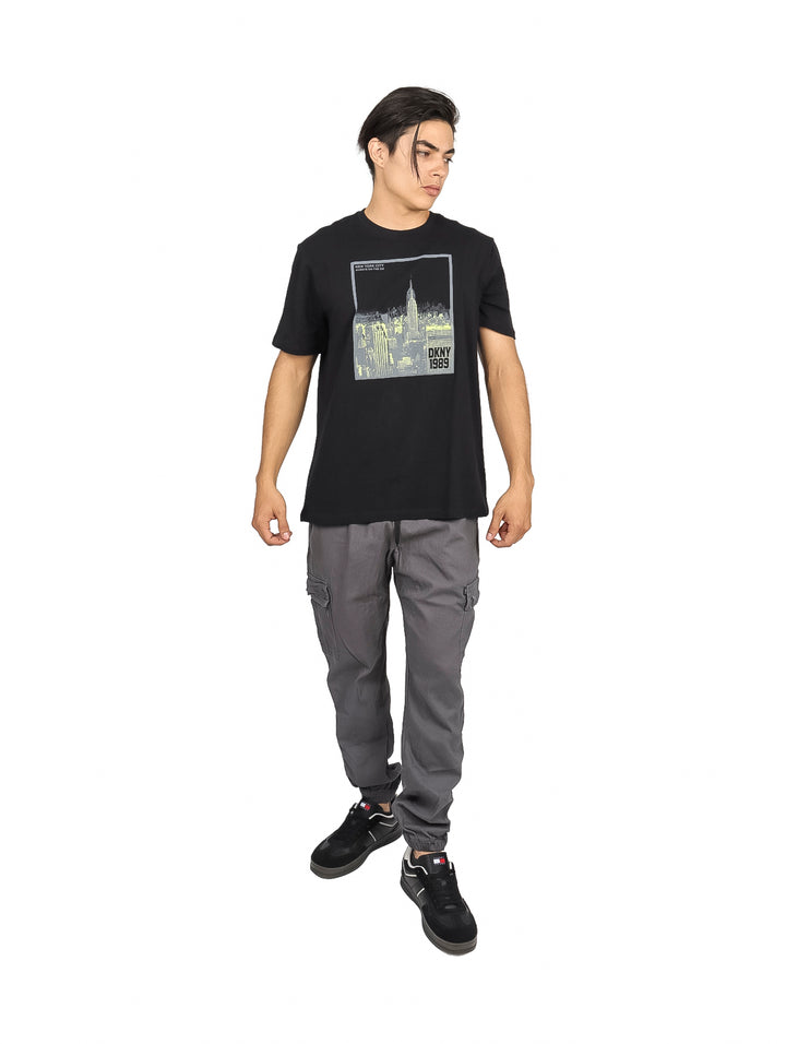 Playera DKNY Manga Corta Negro para Hombre