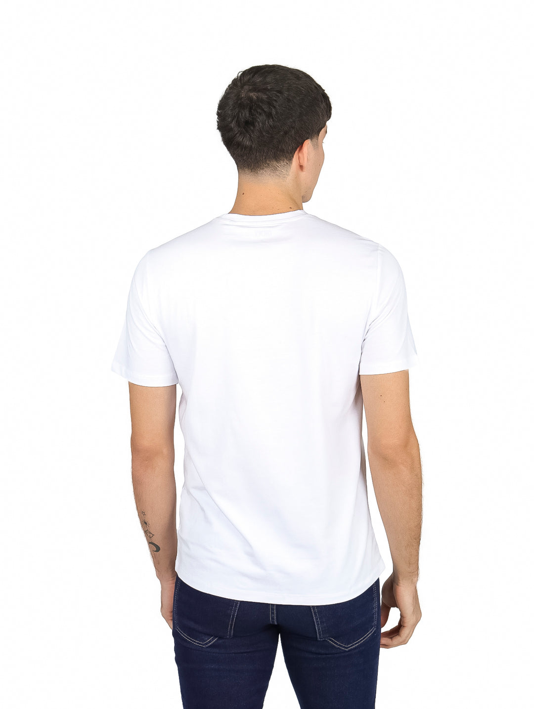 Playera DKNY Blanca con Estampado para Hombre
