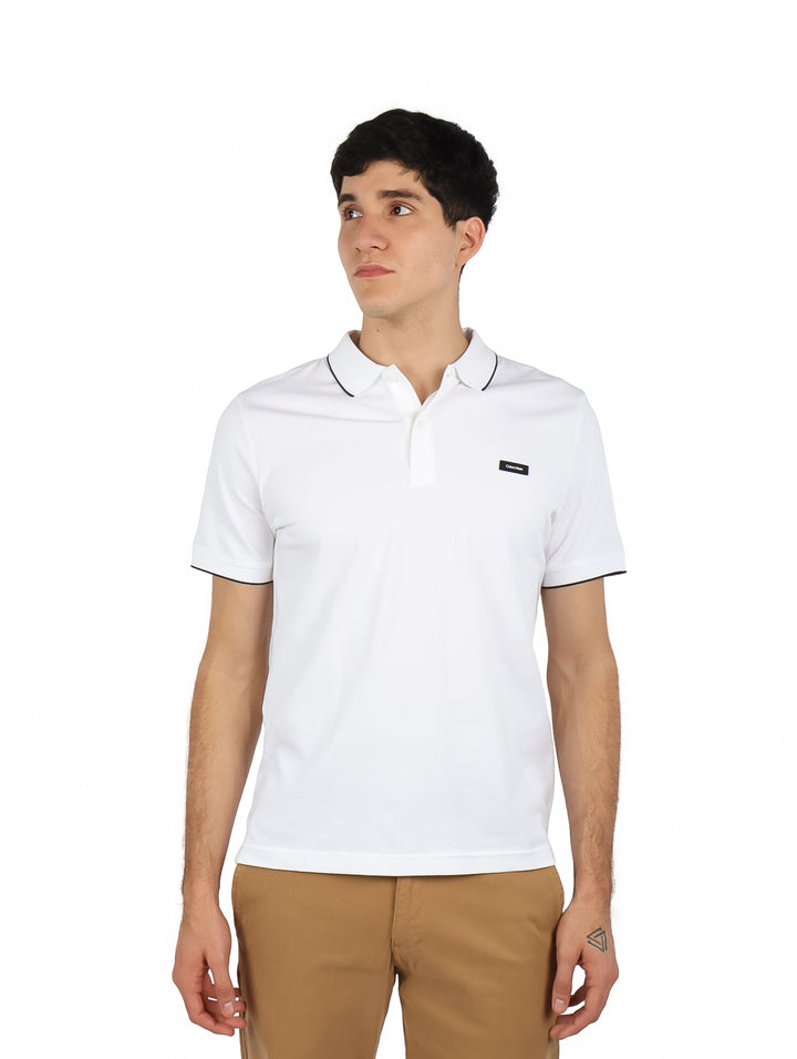 Playera Polo Calvin Klein Blanco para Hombre