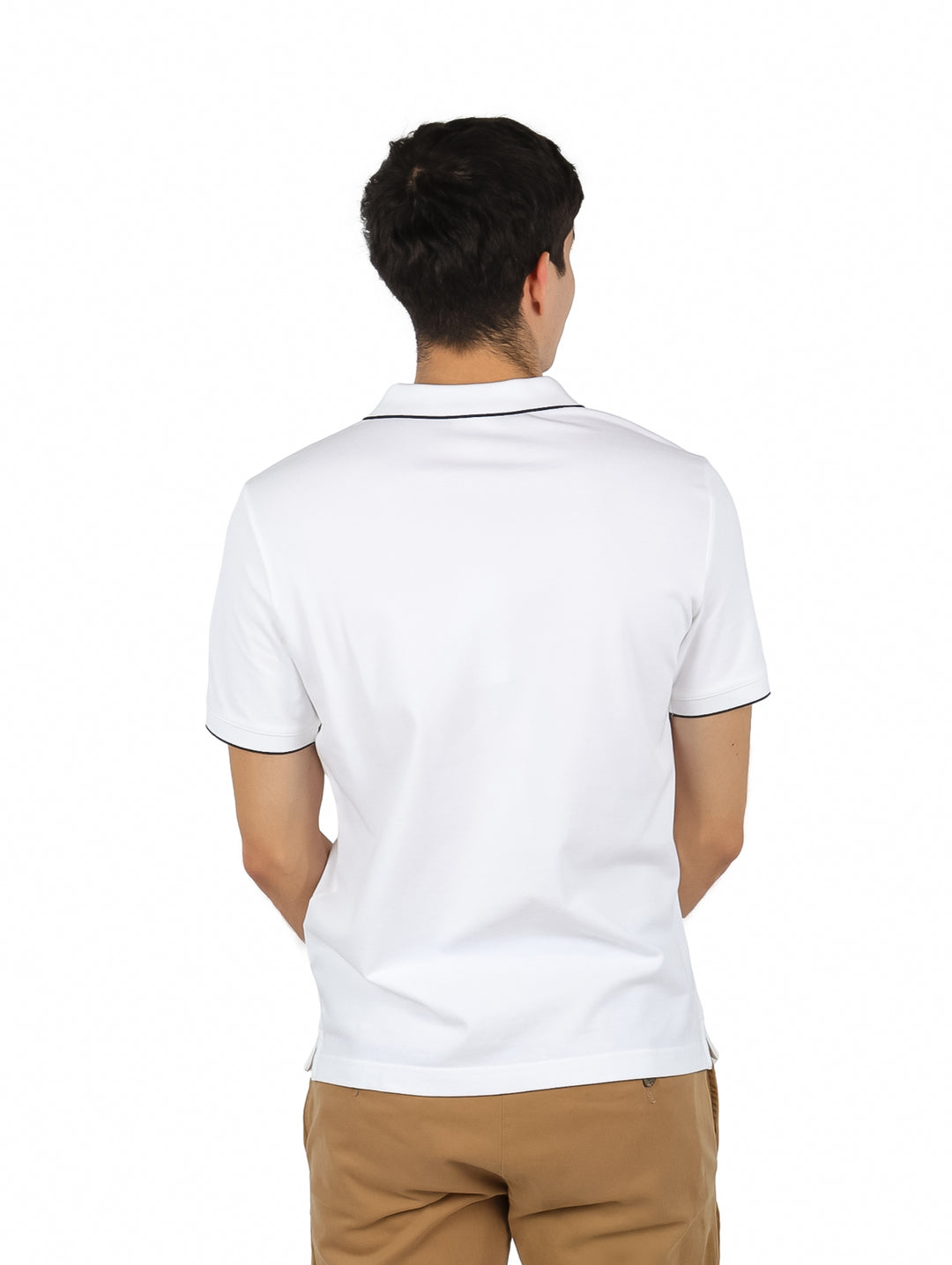 Playera Polo Calvin Klein Blanco para Hombre