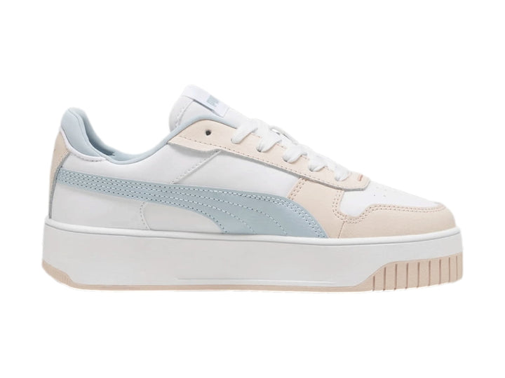 Tenis PUMA Carina Street Blanco y Rosa para Niña