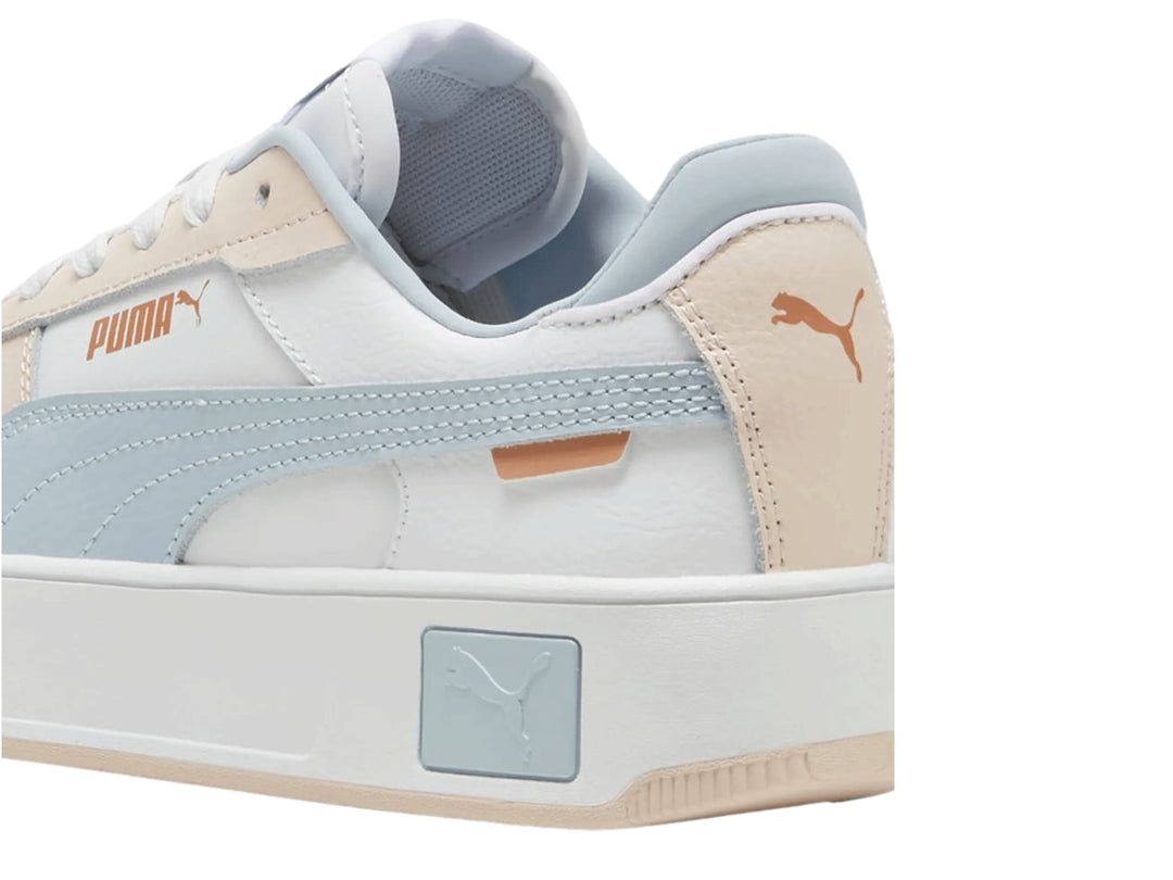 Tenis PUMA Carina Street Blanco y Rosa para Niña