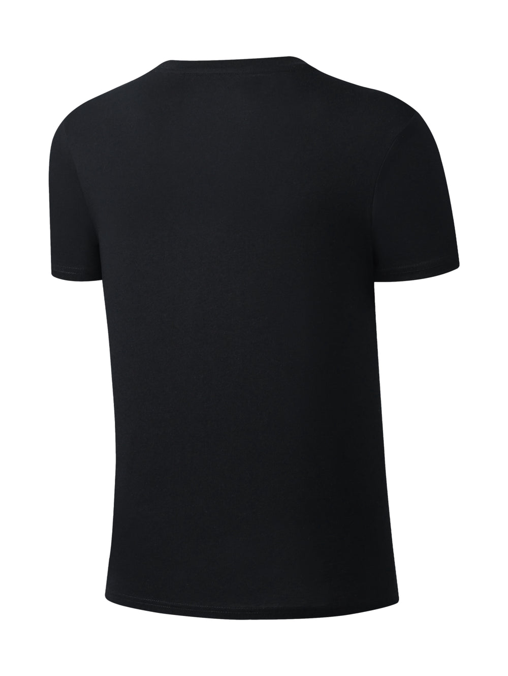 Camiseta deportiva negra de manga corta con el logotipo de los Los Angeles Lakers en el pecho.