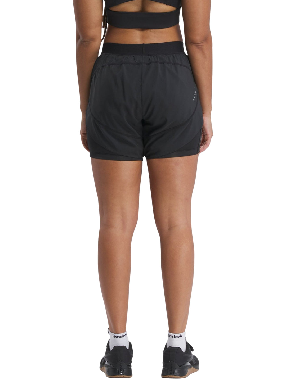 Short Deportivo Reebok Running 2-in-1 Negro para Mujer