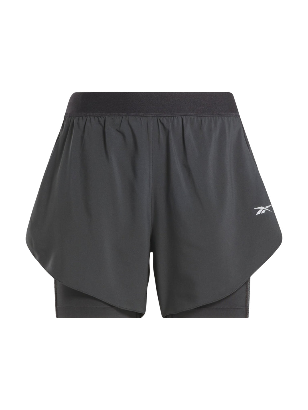 Short Deportivo Reebok Running 2-in-1 Negro para Mujer