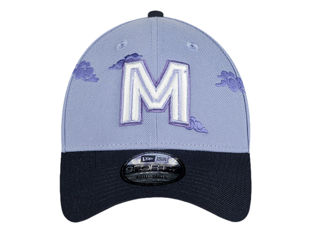 Gorra New Era 940 Clouds México Morada para Hombre