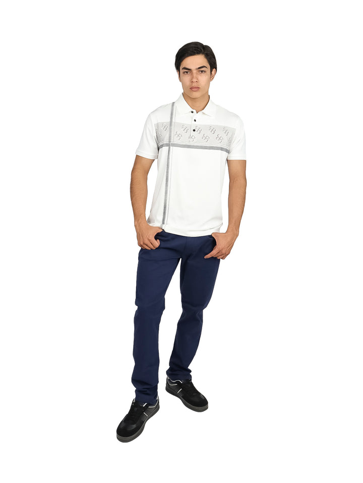 Playera Polo Pavini Blanca para Hombre