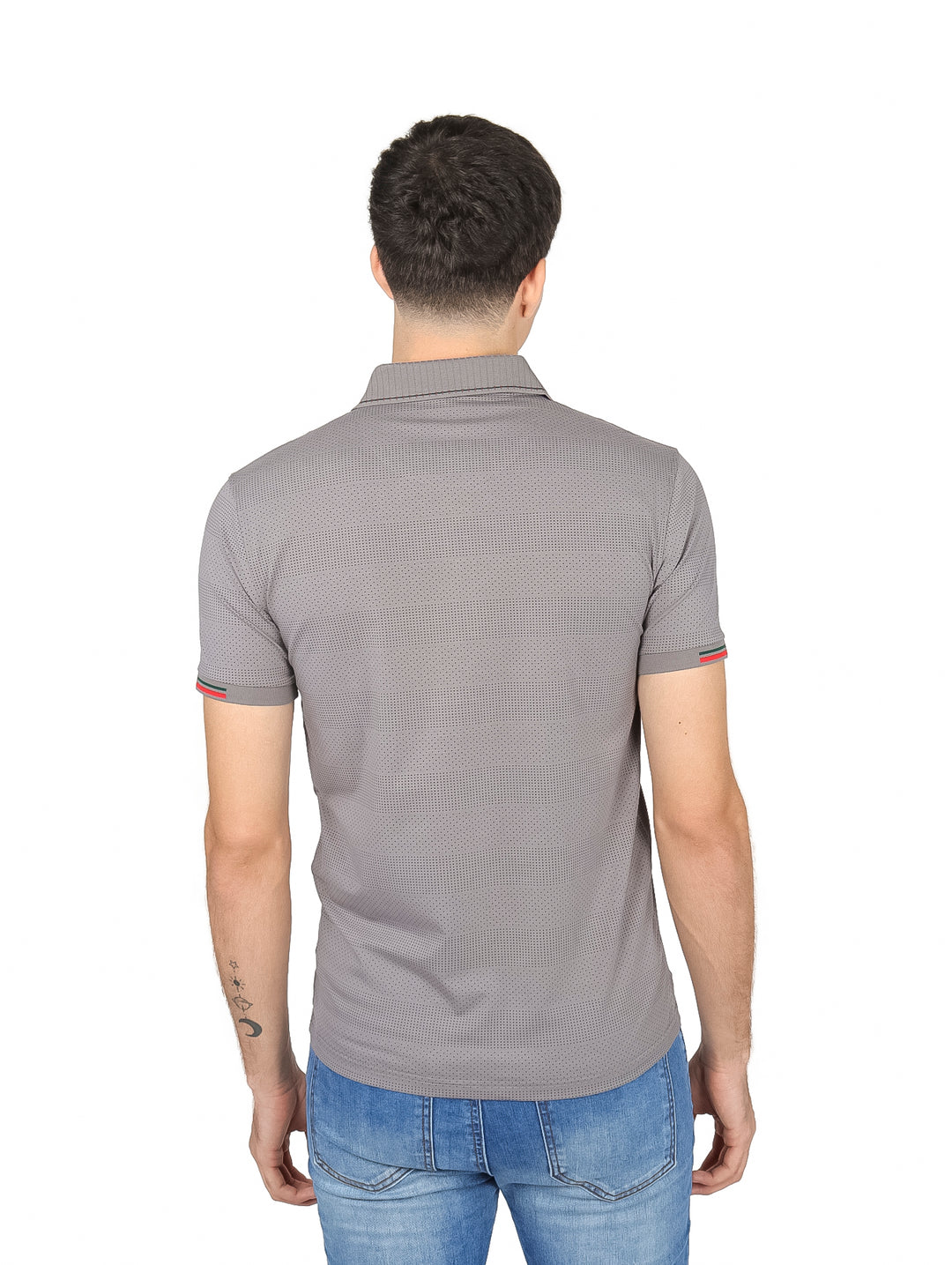 Playera Polo Pavini Color Charcoal para Hombre