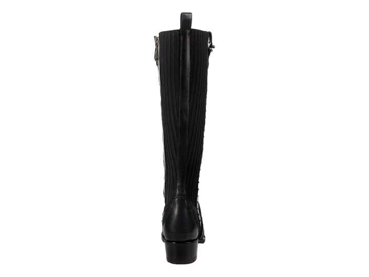 Botas Cuadra de Mantarraya Negro para Mujer