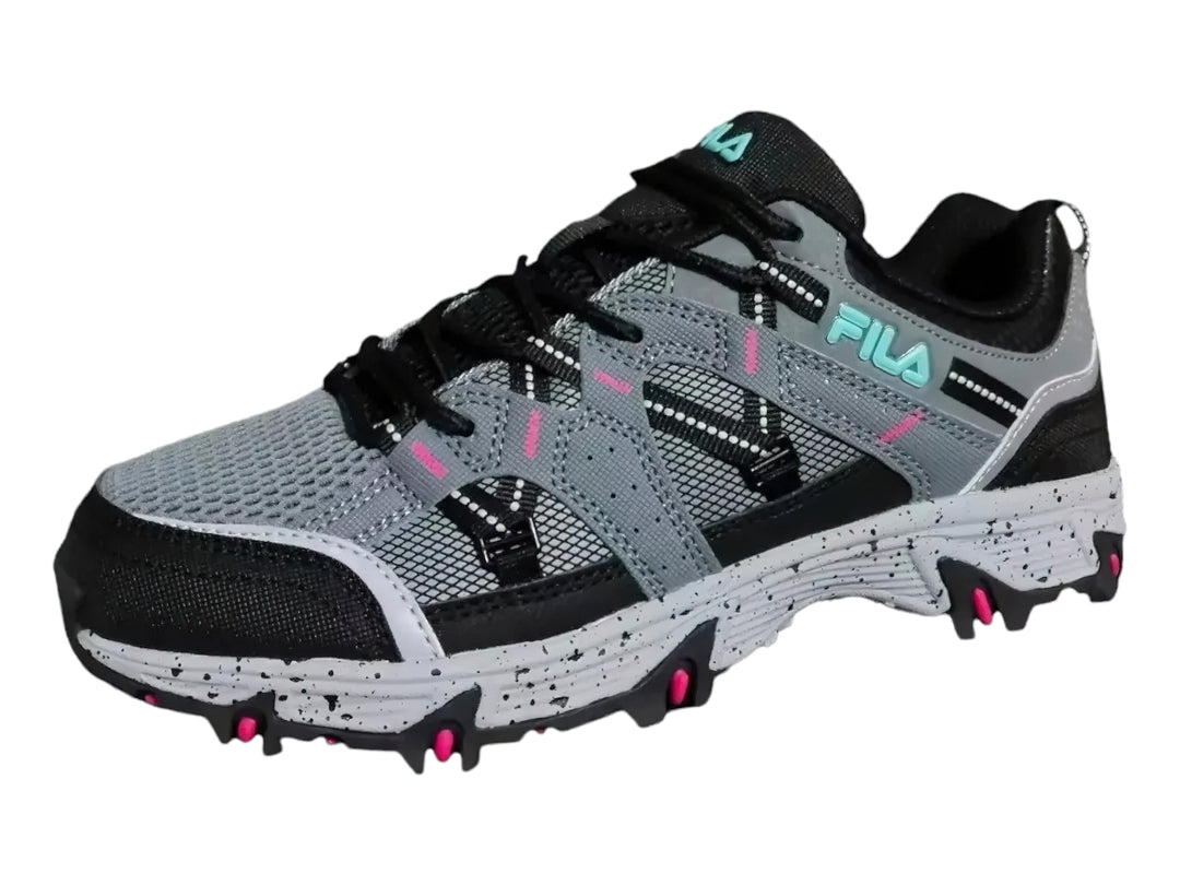Tenis FILA Grand Tier 2 Gris y Negro para Mujer
