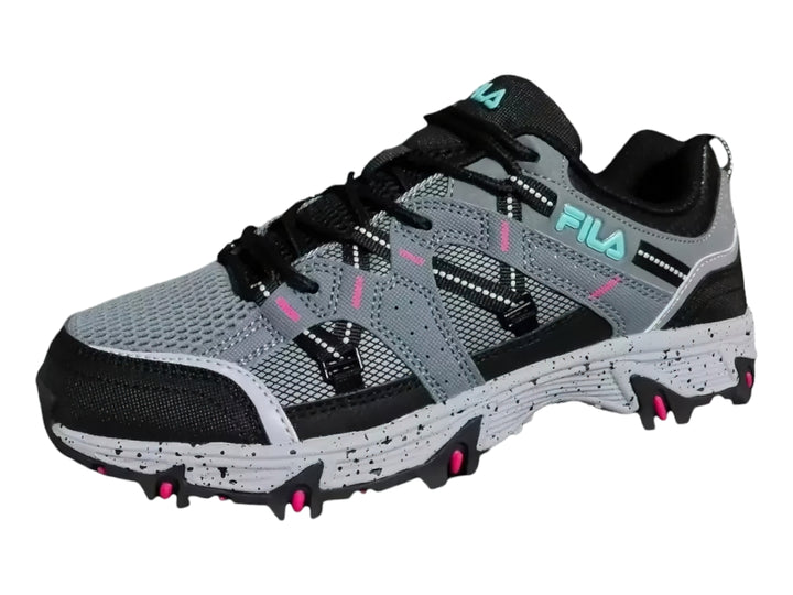 Tenis FILA Grand Tier 2 Gris y Negro para Mujer