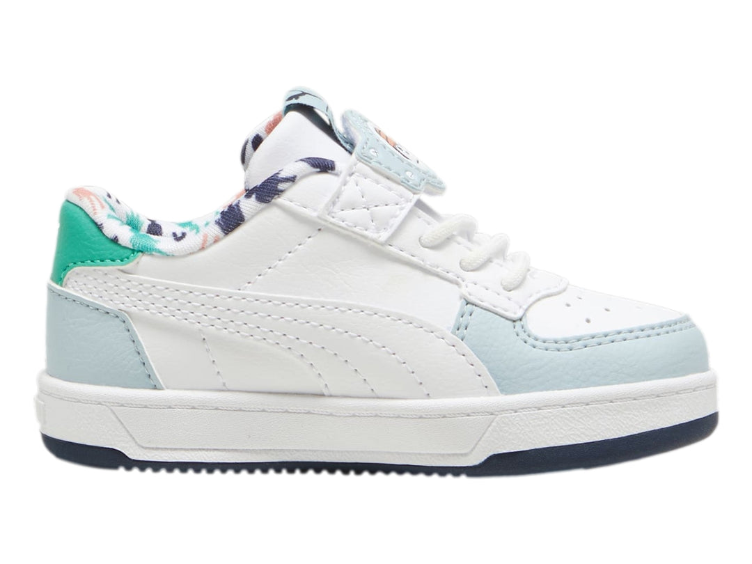 Tenis PUMA Caven 2.0 Playmobil Blanco y Azul para Niño