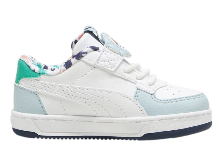 Tenis PUMA Caven 2.0 Playmobil Blanco y Azul para Niño