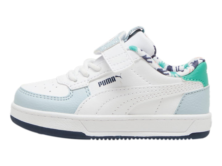 Tenis PUMA Caven 2.0 Playmobil Blanco y Azul para Niño