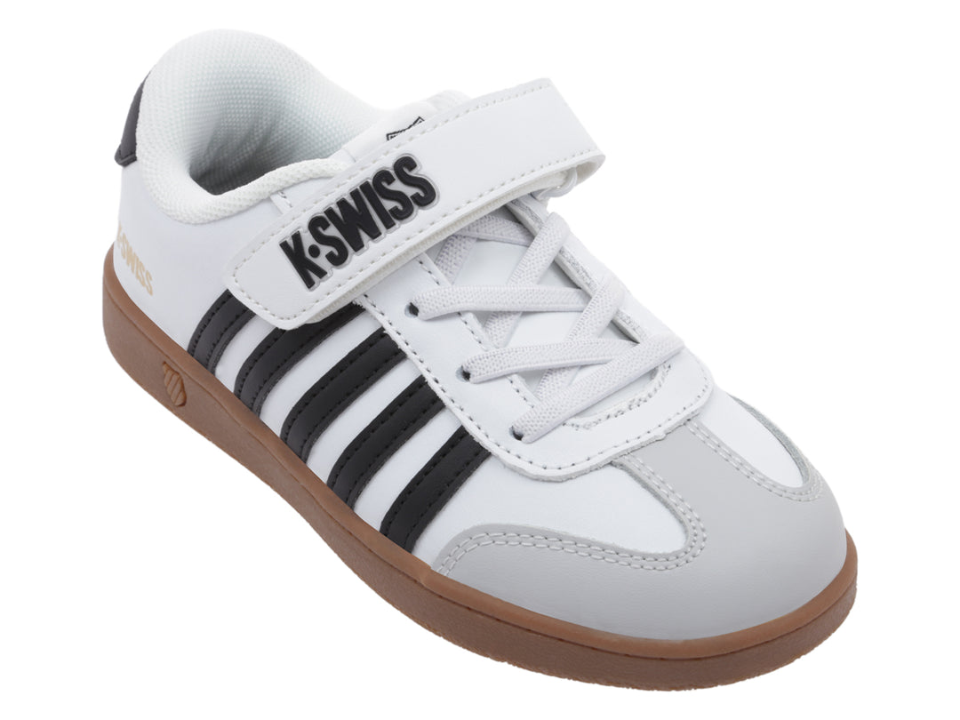 Tenis K-SWISS Francis Court Blanco y Negro para Niño