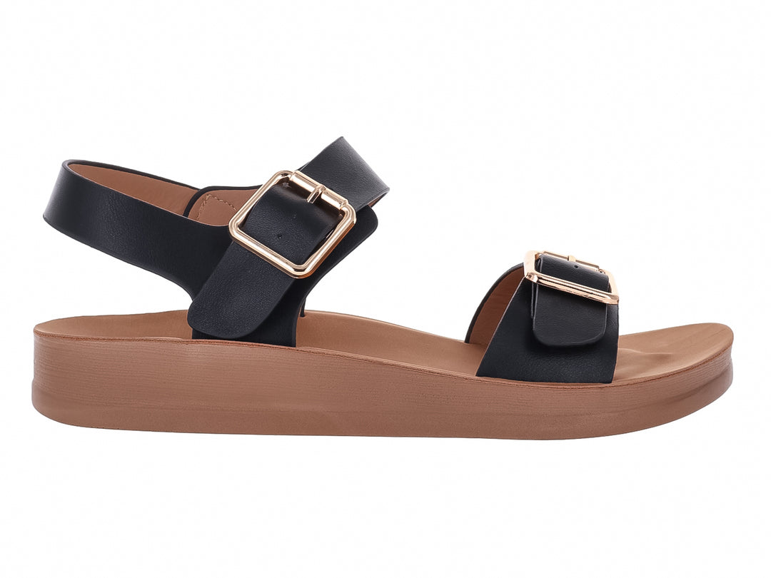 Sandalias Roze Color Negro para Mujer
