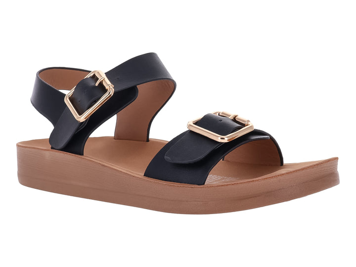 Sandalias Roze Color Negro para Mujer