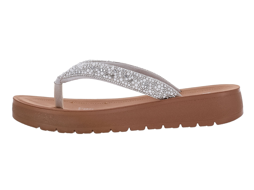 Sandalias Roze Color Silver para Mujer