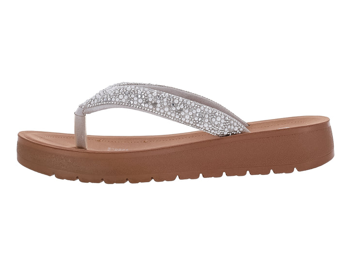 Sandalias Roze Color Silver para Mujer