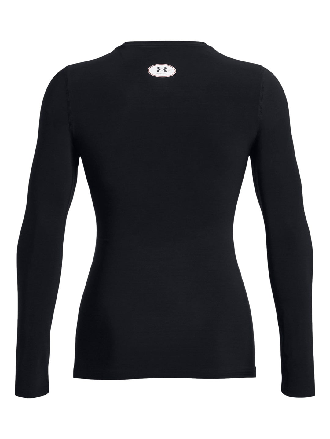 Camiseta deportiva de compresión manga larga color negro para mujer de la marca Under Armour.