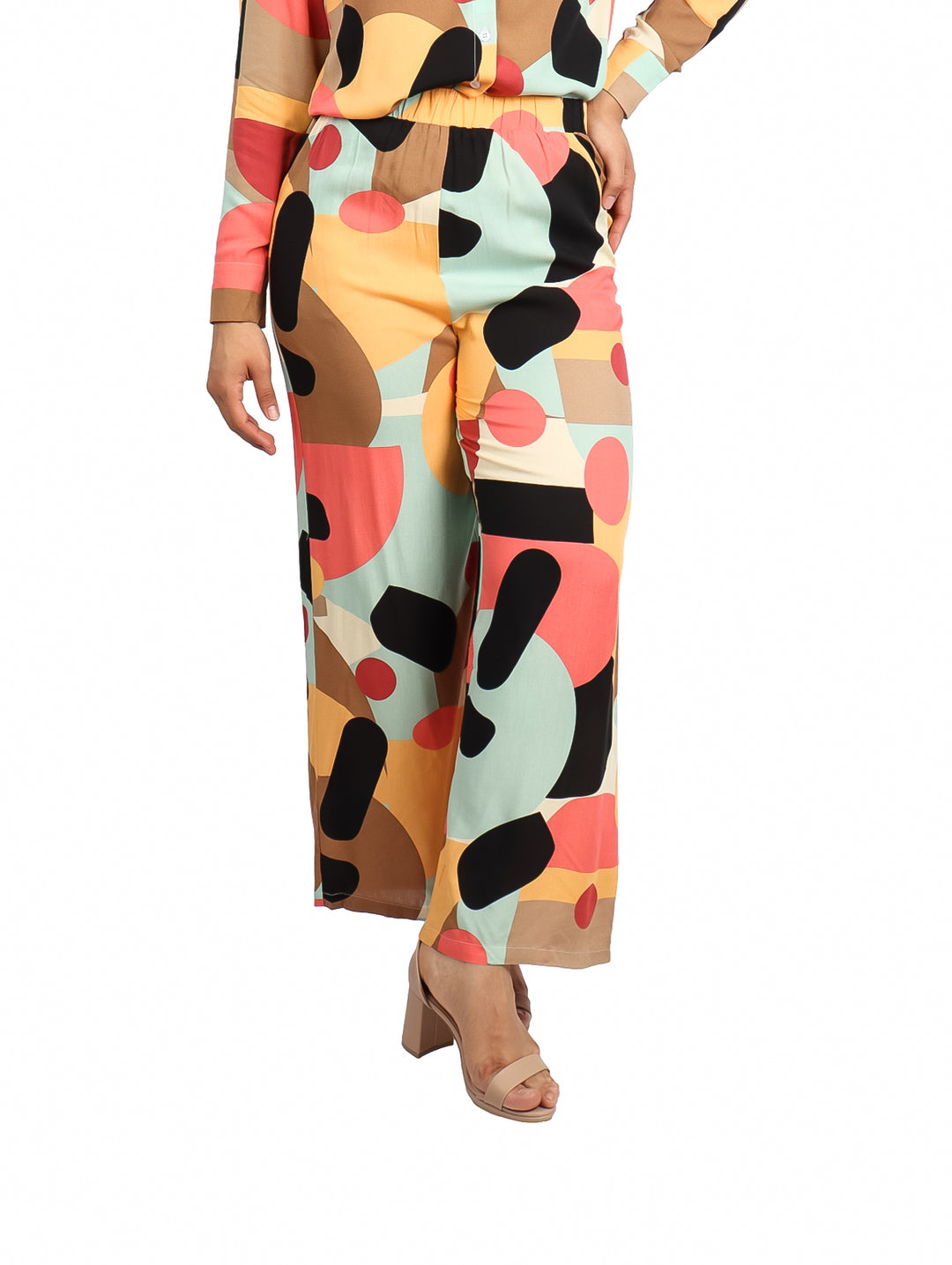 Pantalón ATOK Estampado Café para Mujer