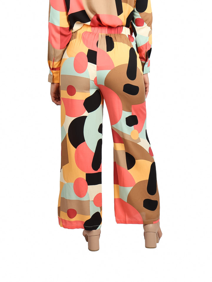Pantalón ATOK Estampado Café para Mujer