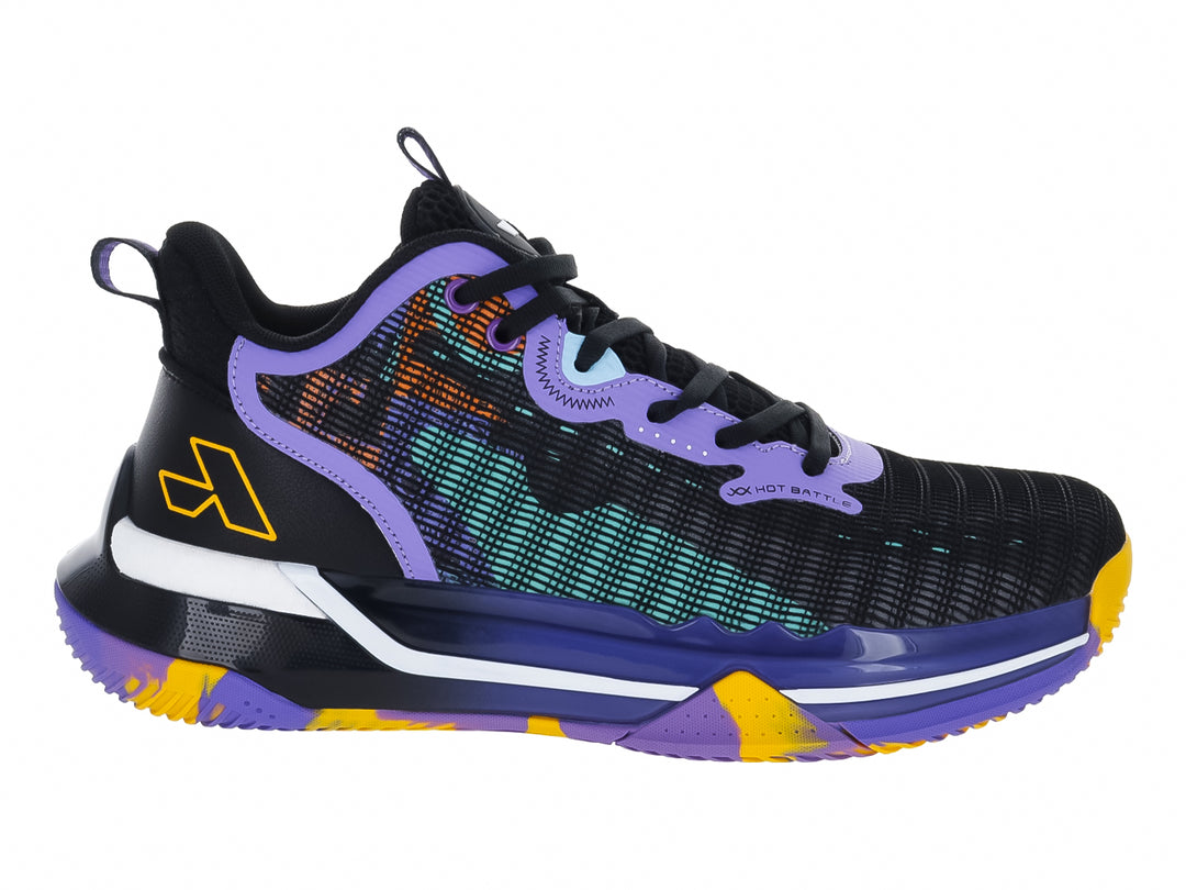 Tenis de Baloncesto Atok Performance Negro y Morado para Hombre