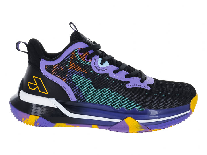 Tenis de Baloncesto Atok Performance Negro y Morado para Hombre