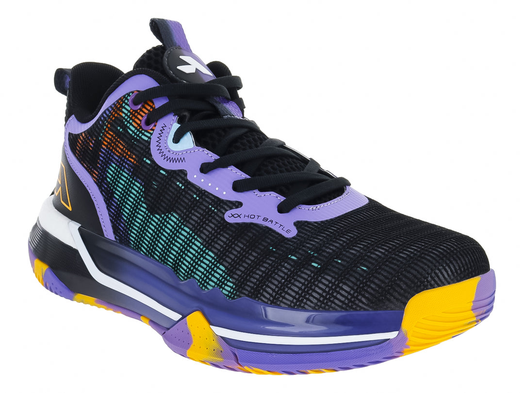 Tenis de Baloncesto Atok Performance Negro y Morado para Hombre