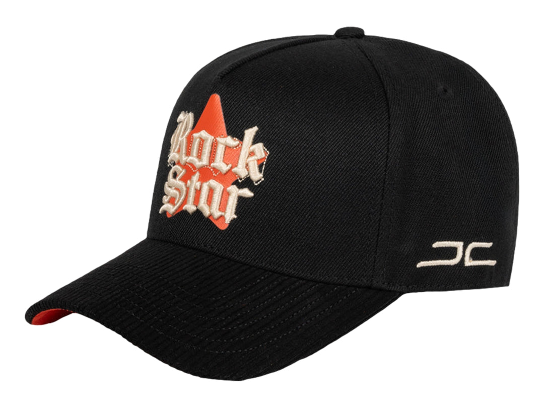 Gorra snapback color negro con bordado &