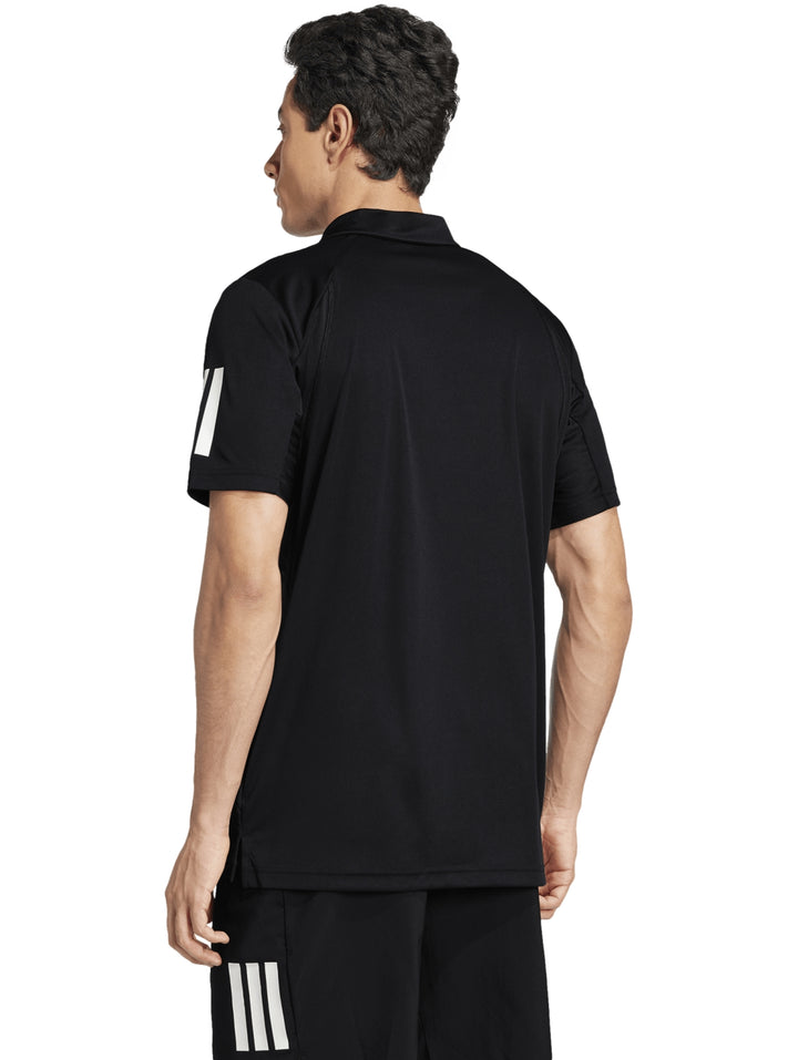 Playera Polo Adidas Club 3STR Negro para Hombre