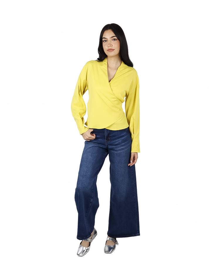 Blusa ATOK Color Lima Manga Larga para Mujer