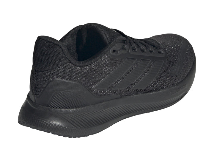 Tenis deportivos Adidas Runfalcon 5 J en color negro para niño, vista lateral.