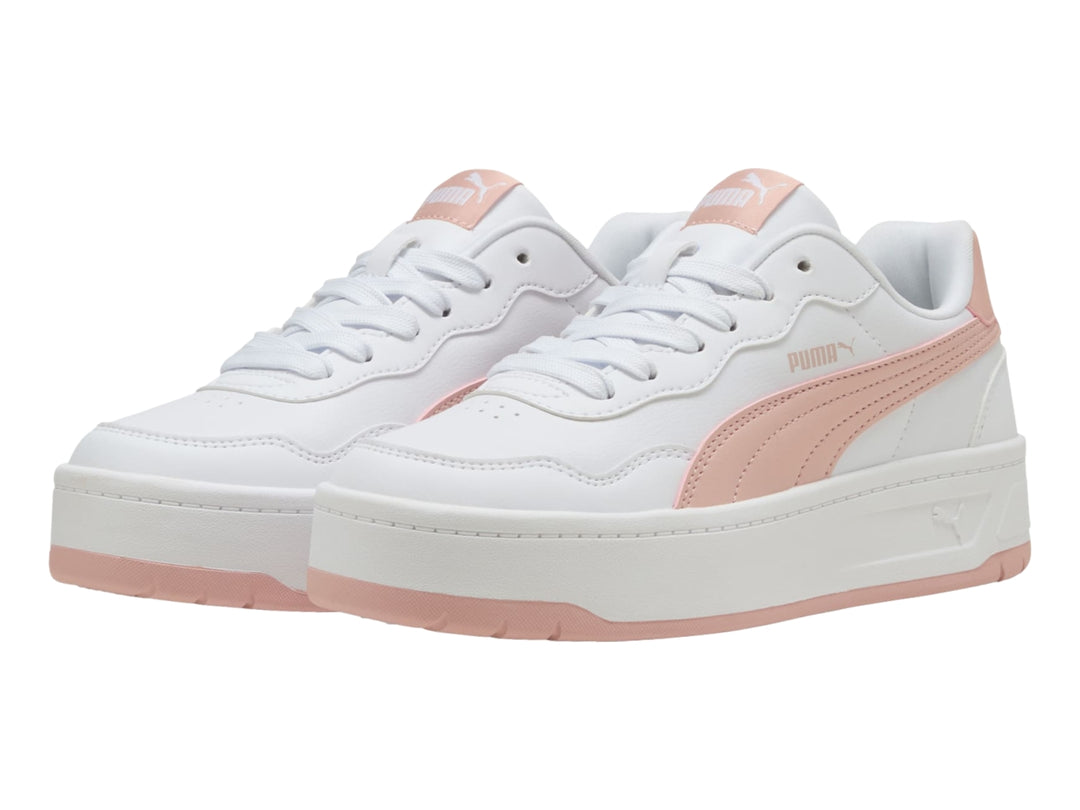 Tenis PUMA Court Lally Skye Blanco y Rosa para Mujer