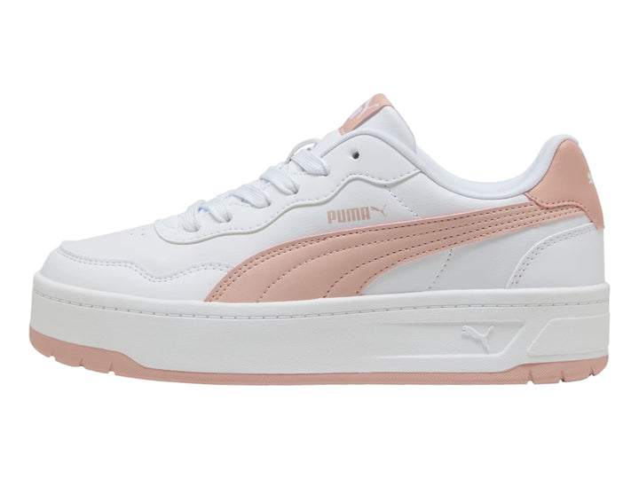 Tenis PUMA Court Lally Skye Blanco y Rosa para Mujer