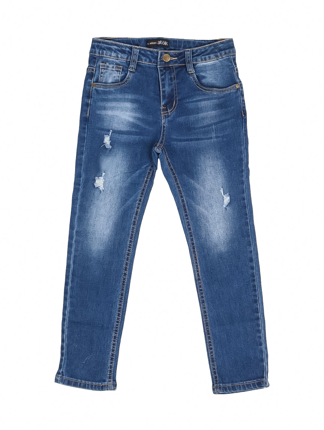 Jeans ATOK Azul Denim Rasgado para Nino
