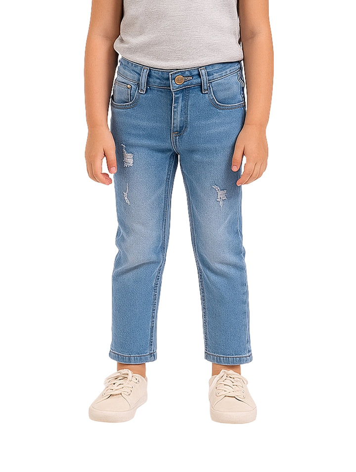 Jeans ATOK Azul Claro Rasgados para Nino