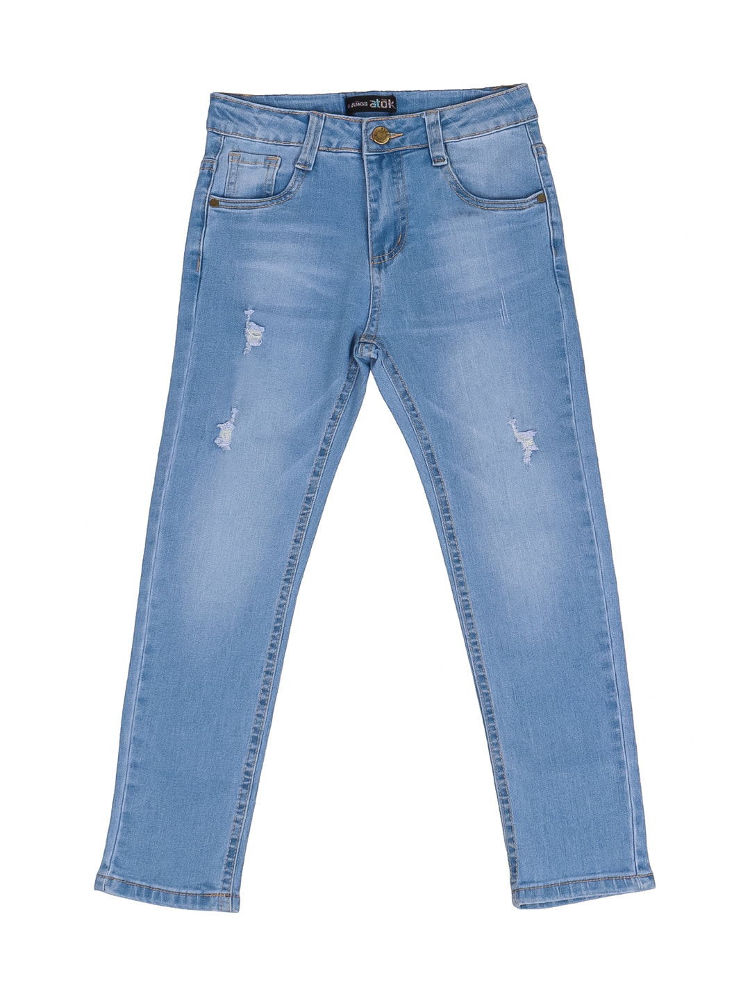 Jeans ATOK Azul Claro Rasgados para Nino