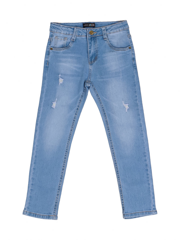 Jeans ATOK Azul Claro Rasgados para Nino