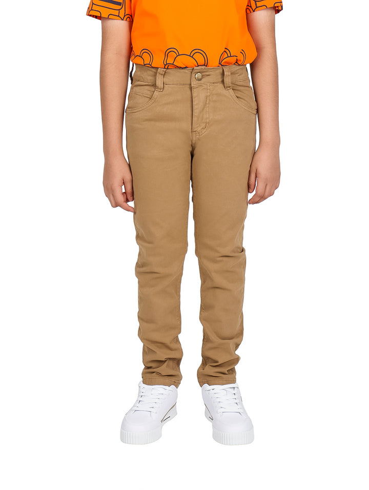 Pantalones Chinos ATOK Color Camel para Nino