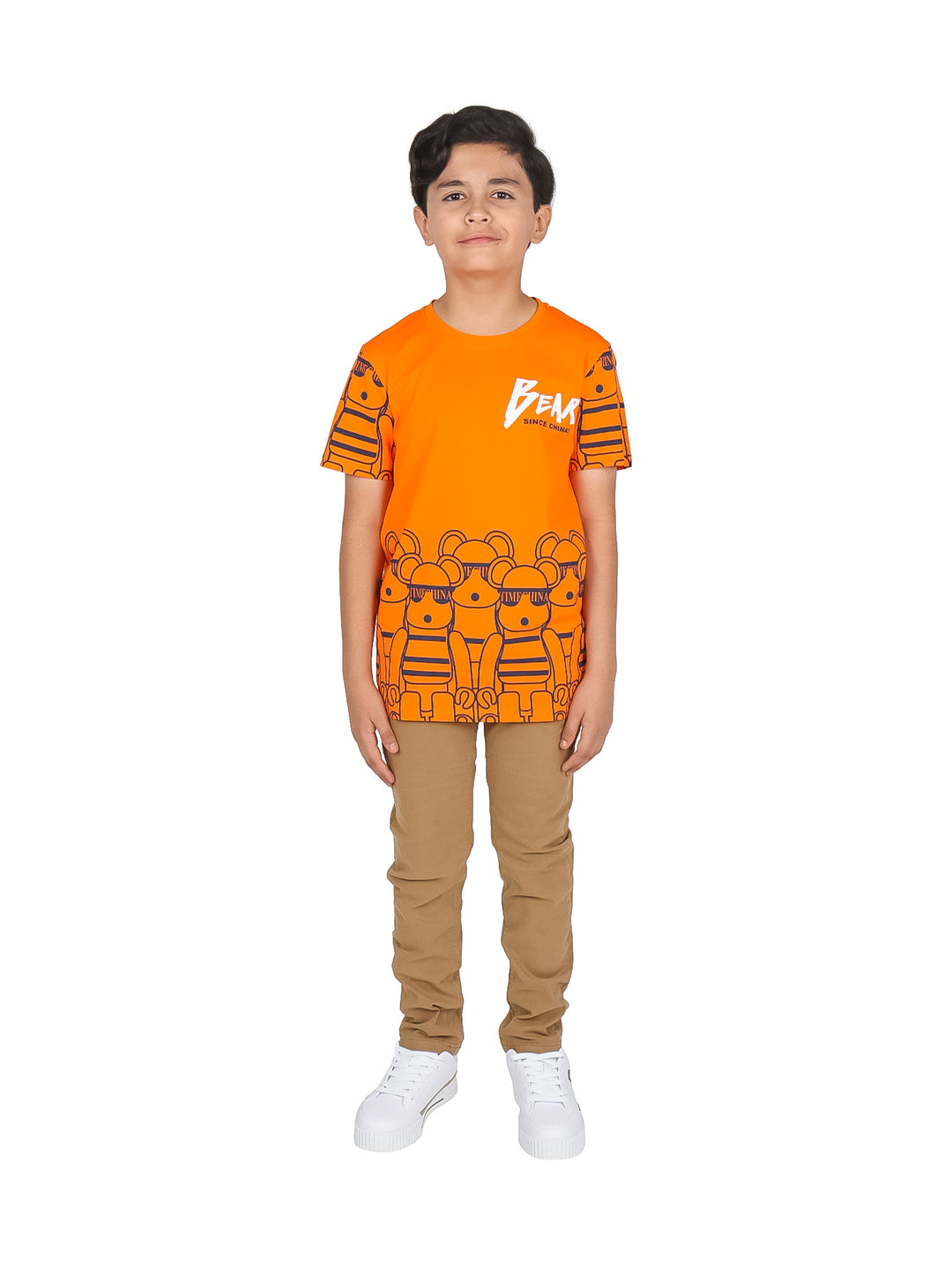Pantalones Chinos ATOK Color Camel para Nino