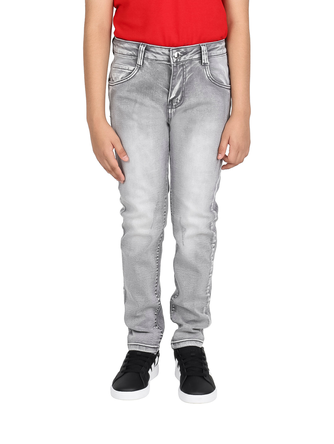 Jeans ATOK Rectos Gris Oscuro para Nino