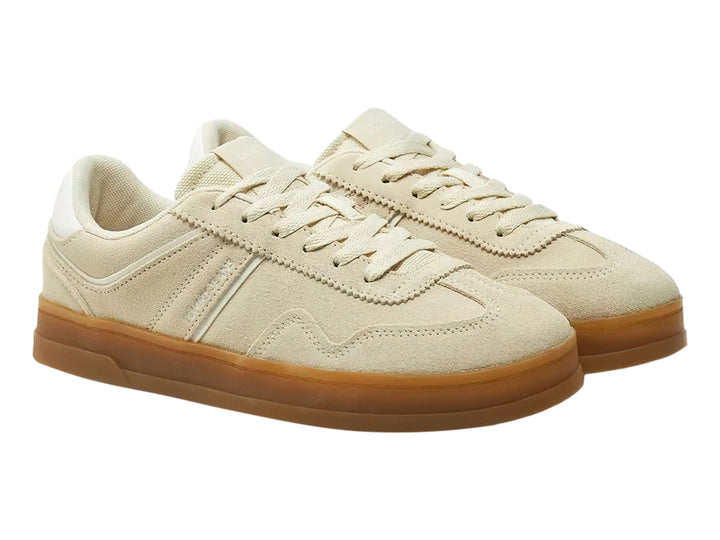 Tenis Tommy Hilfiger The Greenwich Suede Beige para Mujer