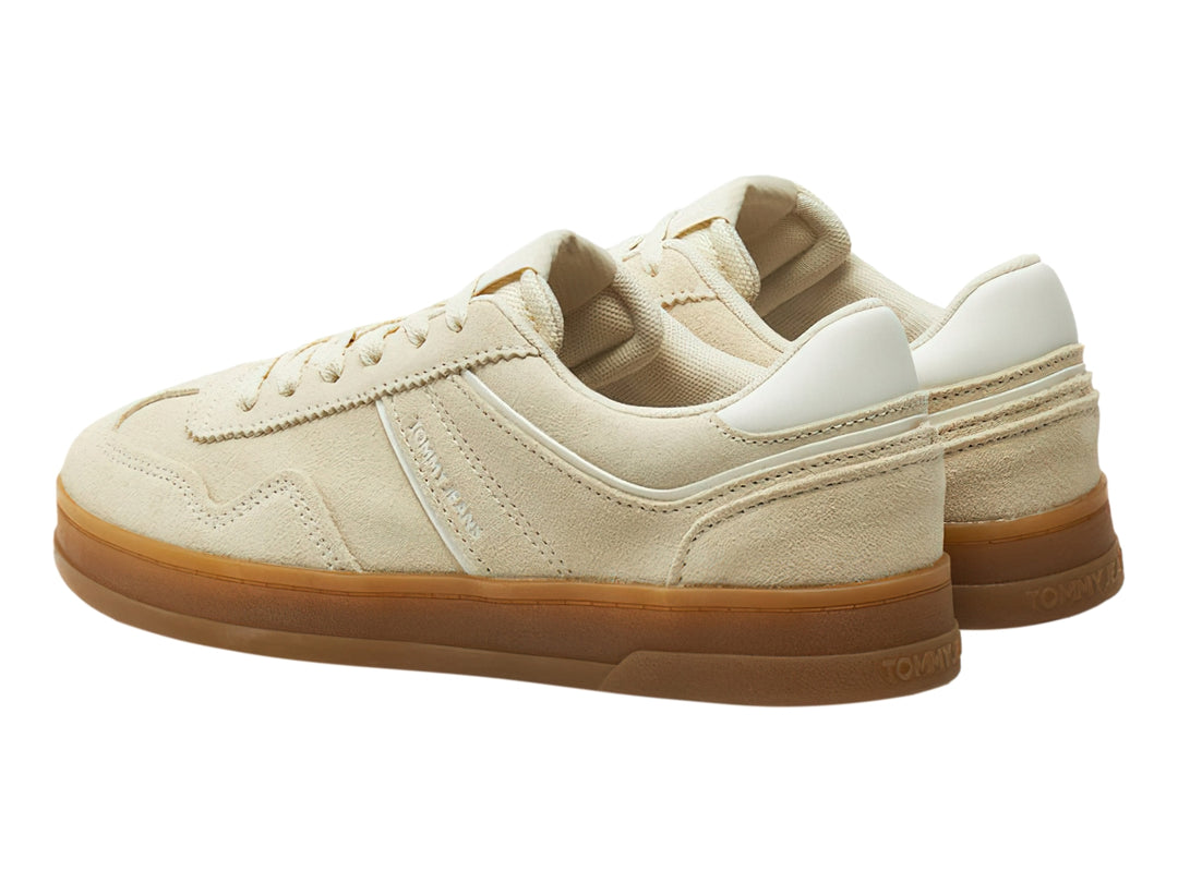 Tenis Tommy Hilfiger The Greenwich Suede Beige para Mujer