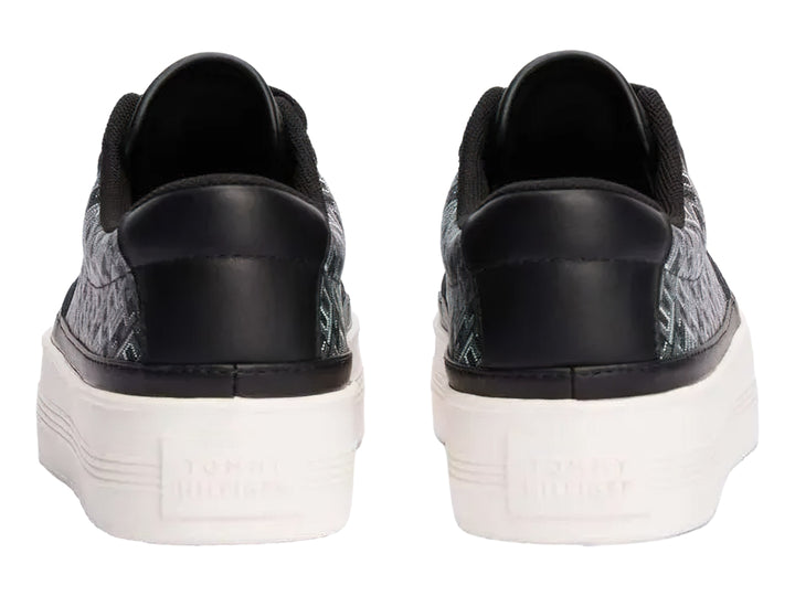 Tenis Tommy Hilfiger Vulc Leather Monogram Negro para Mujer