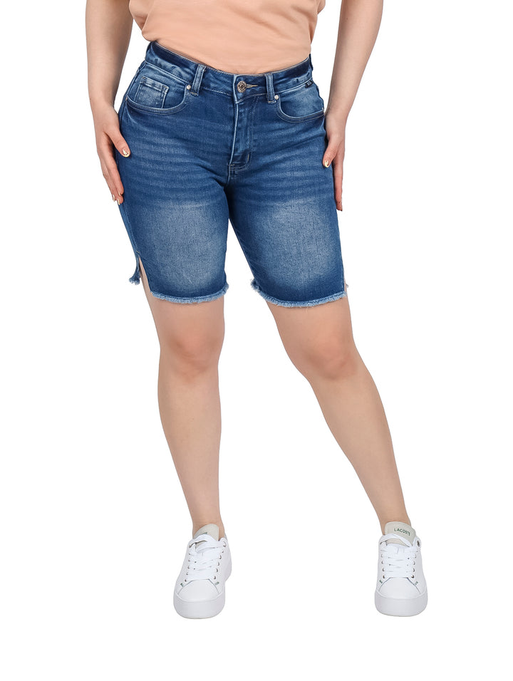 Bermuda Max Denim Color Stone para Mujer