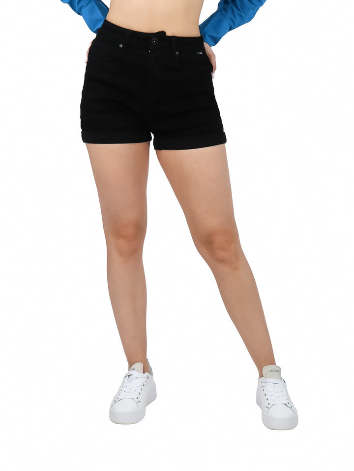 Short Max Denim Negro para Mujer