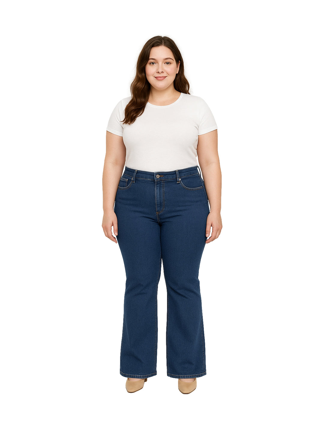 Jeans Campana Dolce and Amaro Color Stone para Mujer